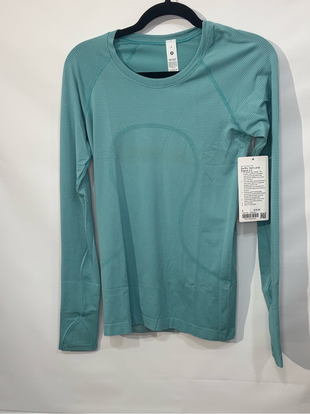 lululemon Swiftly tech long sleeve 2.0 SXFN/WHT